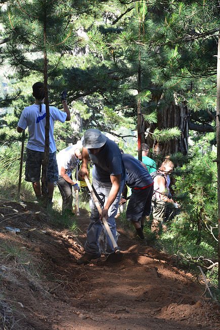 Hiking trails development