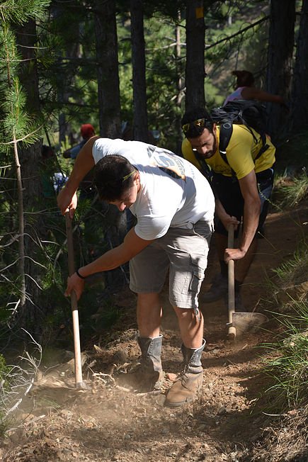 Hiking trails development