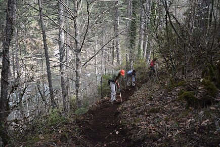 Hiking trails development