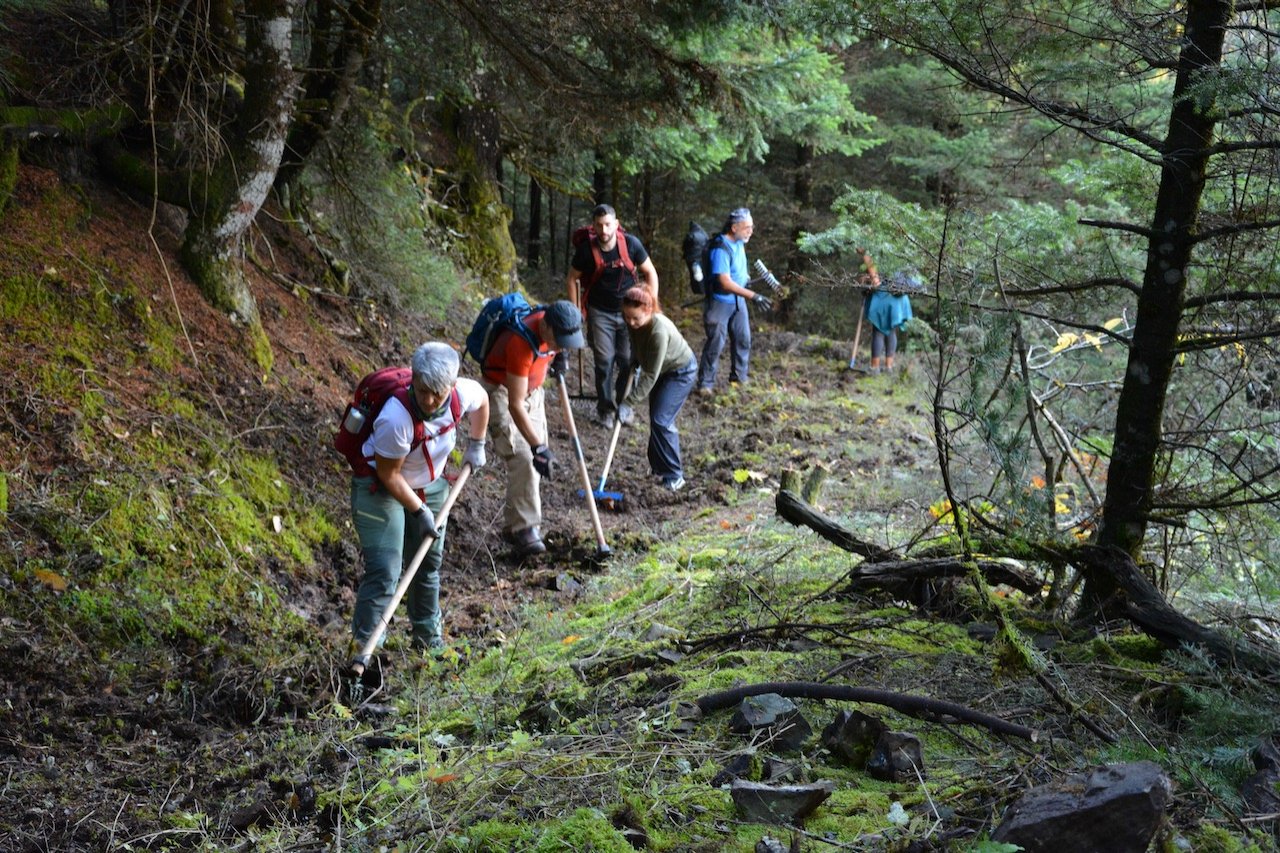 Hiking trails development