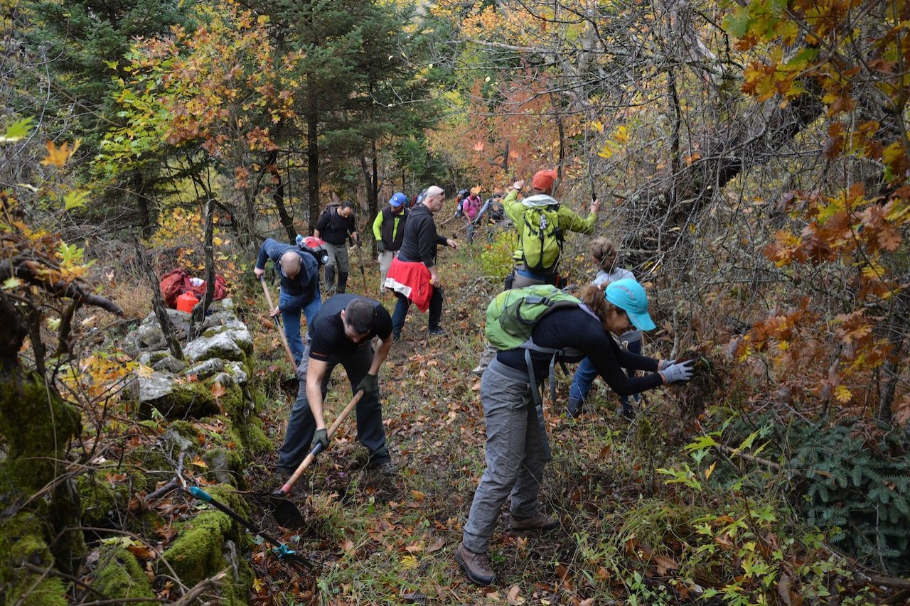 Hiking trails development